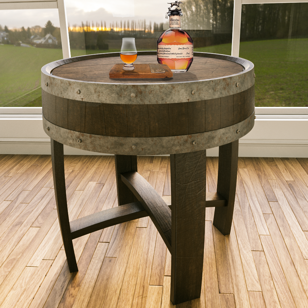 Bourbon / Whiskey Barrel End Table