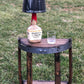 Half End Table Made from Authentic Whiskey Barrel