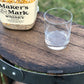 Half End Table Made from Authentic Whiskey Barrel