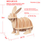 3D Flemish Giant Wooden Display Stand