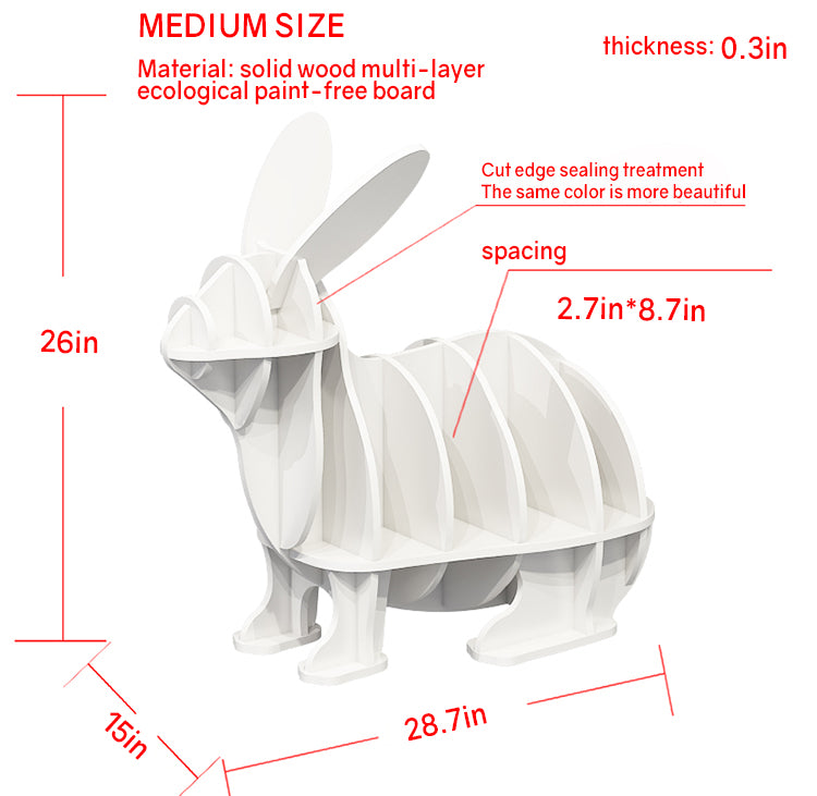 3D Flemish Giant Wooden Display Stand