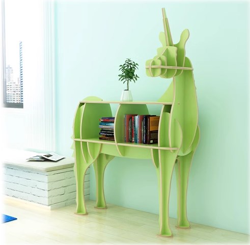 3D Unicorn Wooden Display Stand