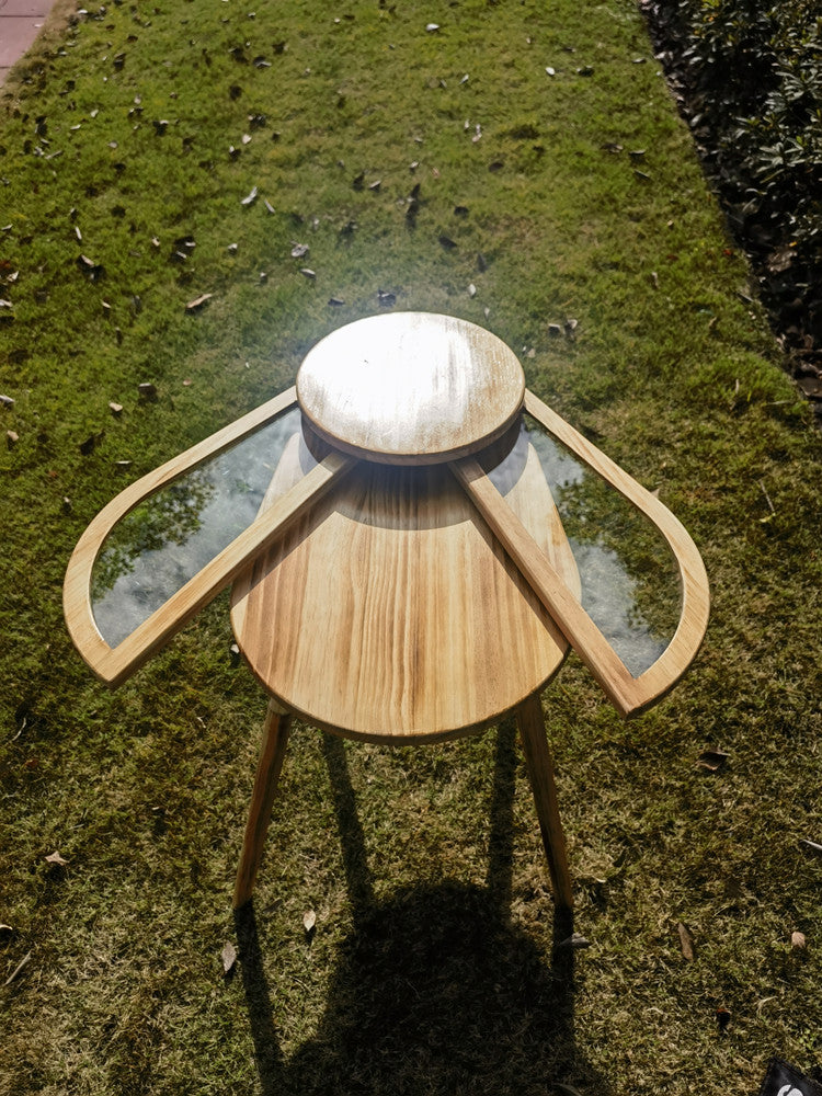 Beetle with Wings Solid Wood Side Table