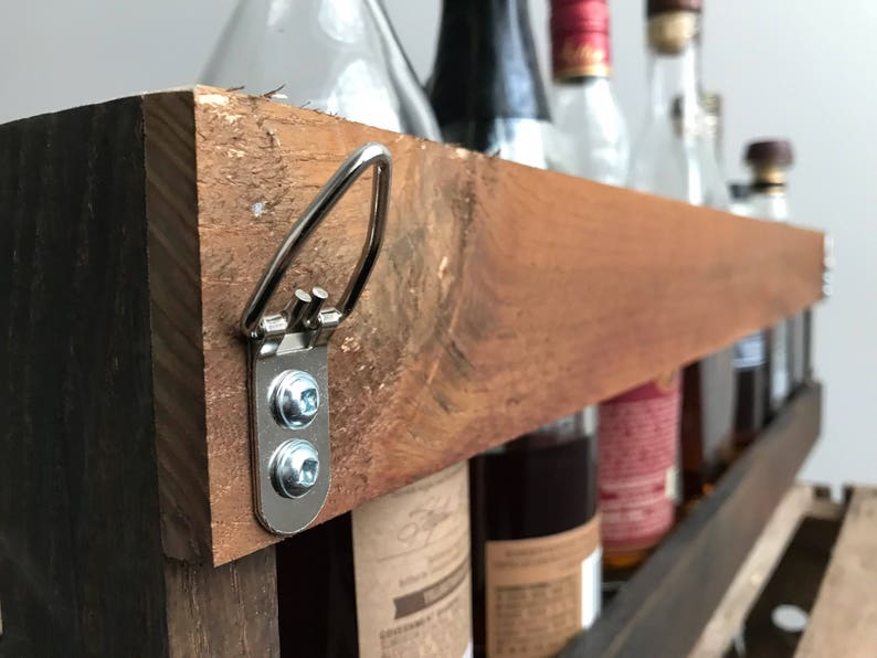 Two sets of the Oak Barrel Stave Shelf