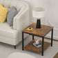 2-Tier Coffee Tea End Table Nightstands for Sofa Couch Bed