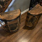 Bourbon Barrel Half End Table