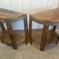 Bourbon Barrel Half End Table