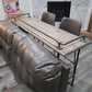 Wooden Sofa Bar Table, Industrial Wood Bar Table Buffet Table - Woodartdeal