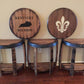 Bourbon Barrel Half End Table