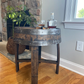 End Table Made from Authentic Whiskey Barrel