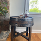 End Table Made from Authentic Whiskey Barrel